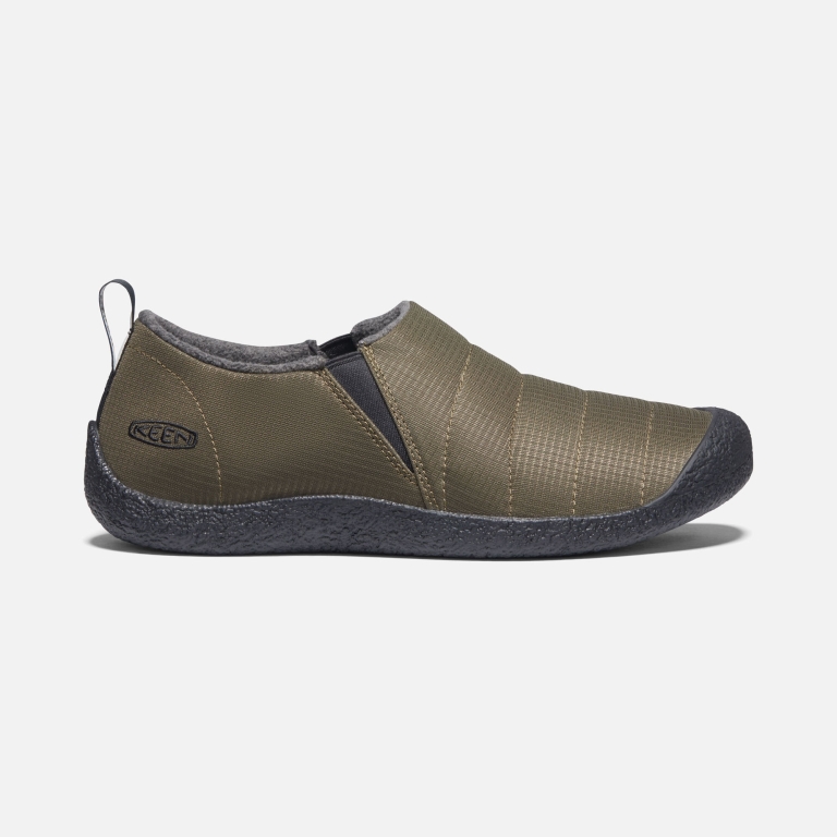 Keen Howser II Shoes - Men's Dark Olive Black Footwear